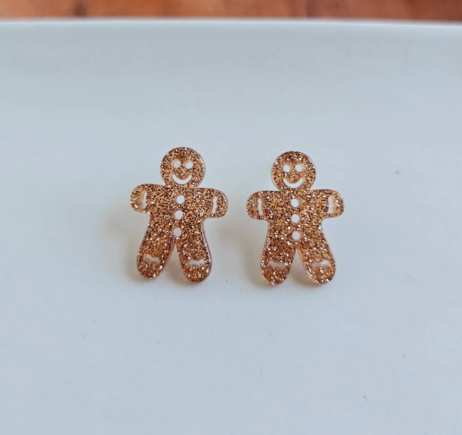 Gingerbread Man Stud Earrings