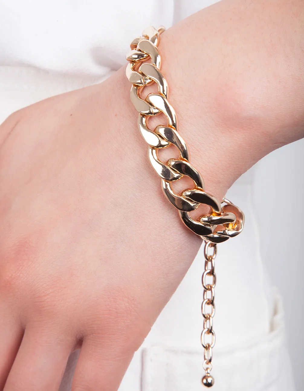 Gold Chunky Chain Bracelet