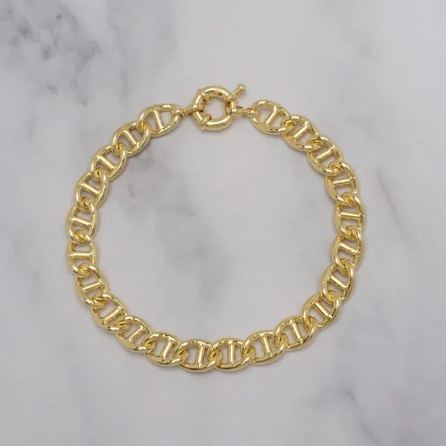 Gold Plated Link Bracelet 5