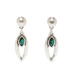 Green Crystal Earrings