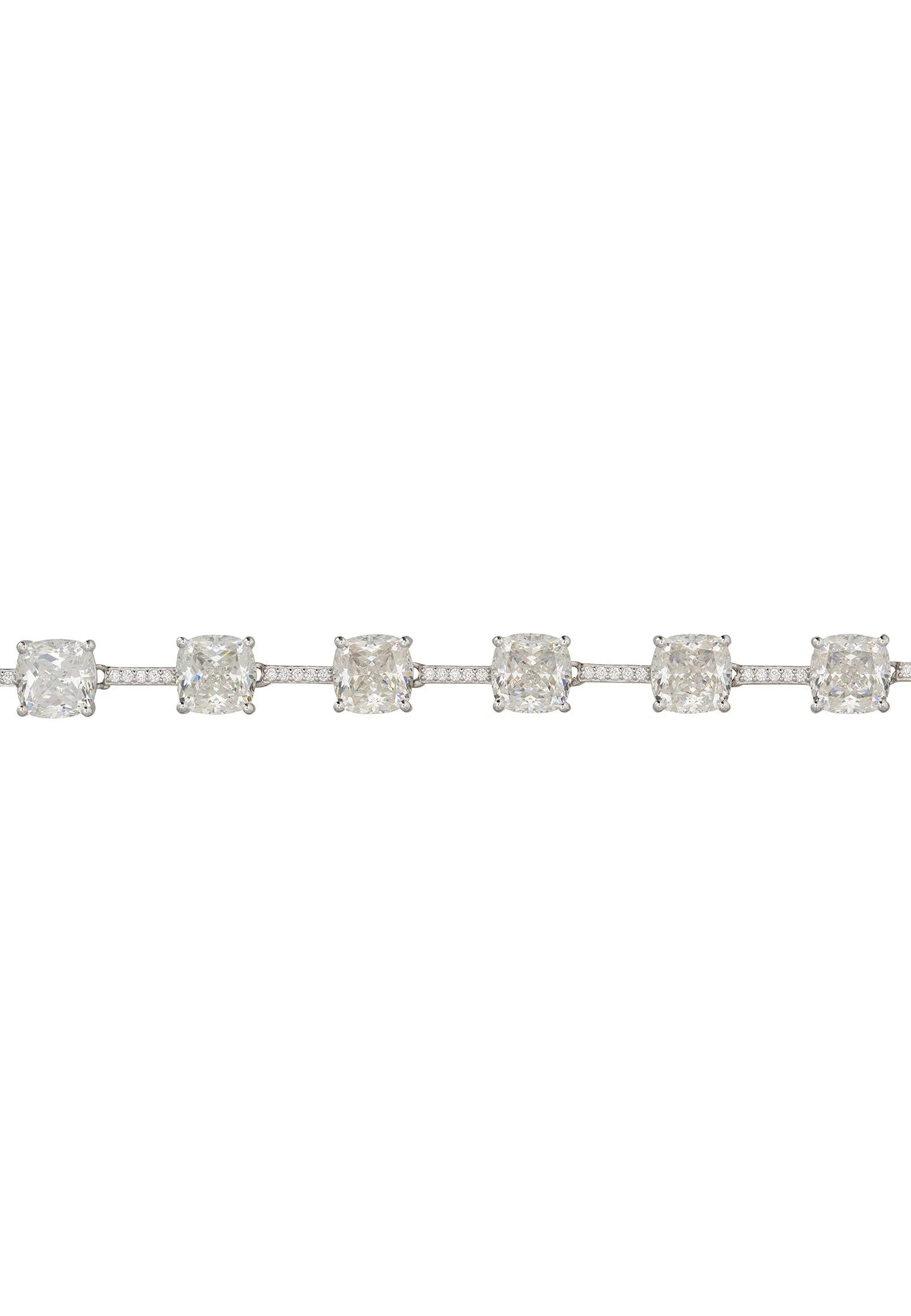 Hayworth Tennis Bracelet Moissanite Silver