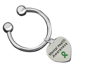 Heart Shaped Mental Health Key Chains