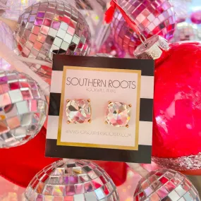 Holiday Studs - Crystal/Gold