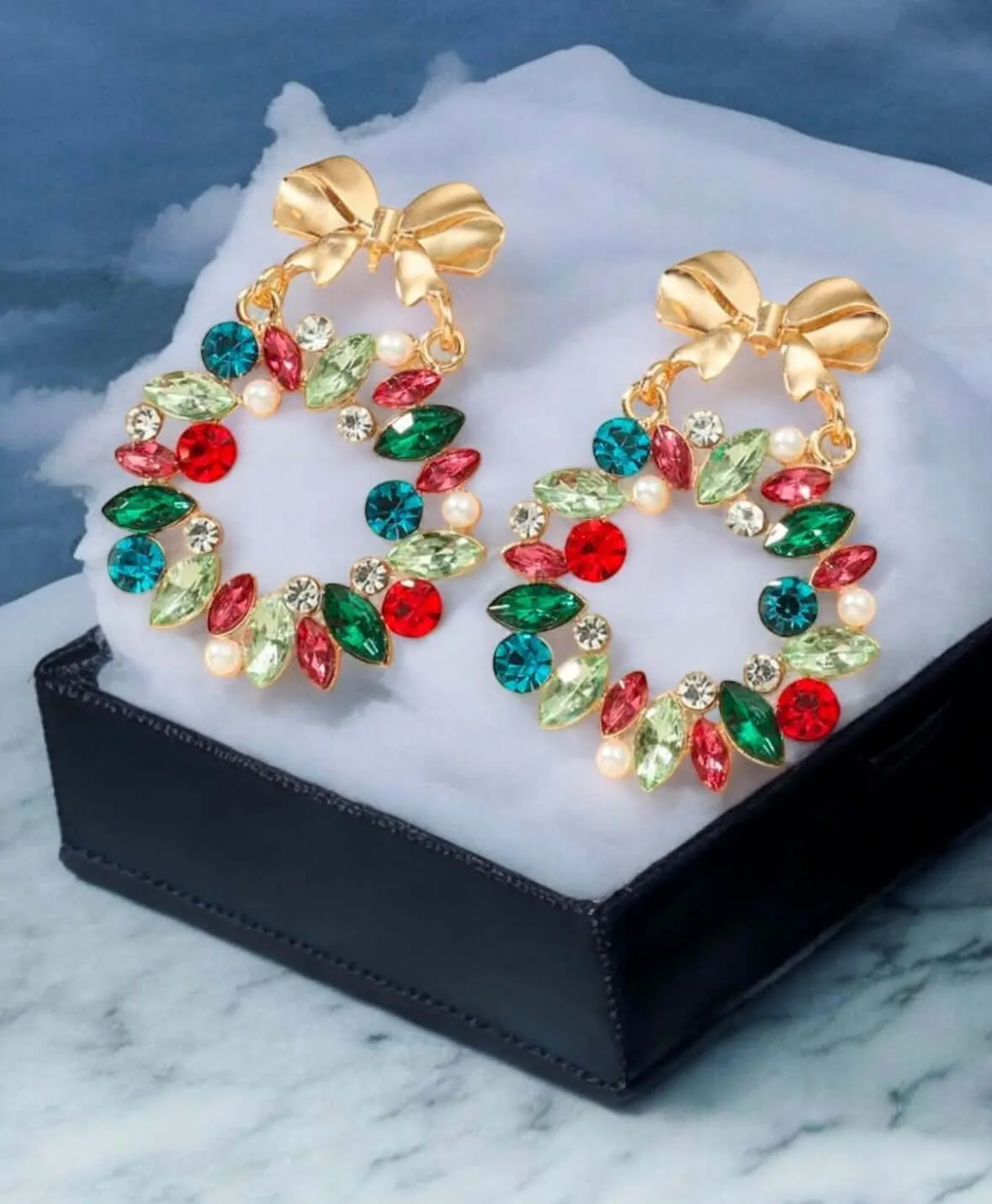 Holiday Wreath Earrings