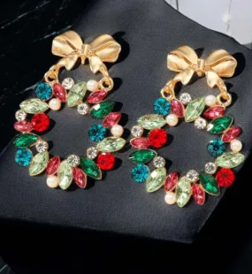Holiday Wreath Earrings