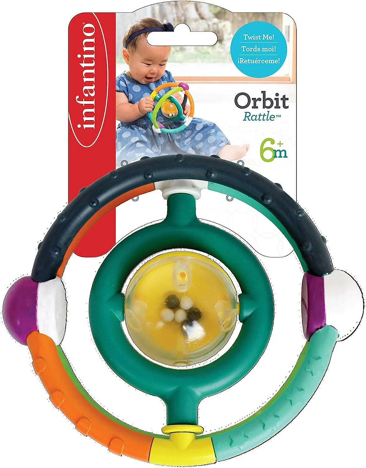 Infantino Orbit Rattle Baby Toy