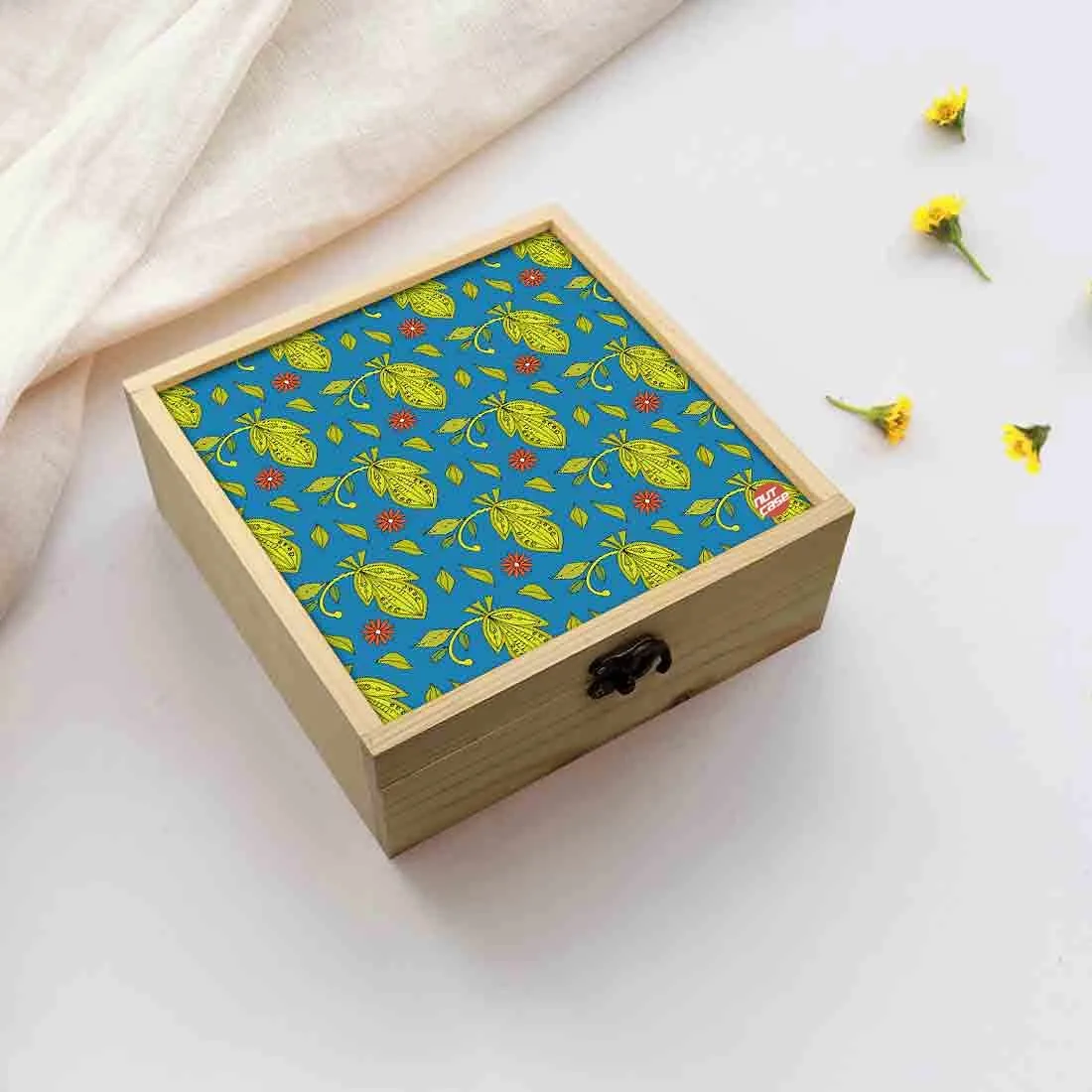 Jewellery Box Wooden Jewelry Organizer -  Floral Spring Collection