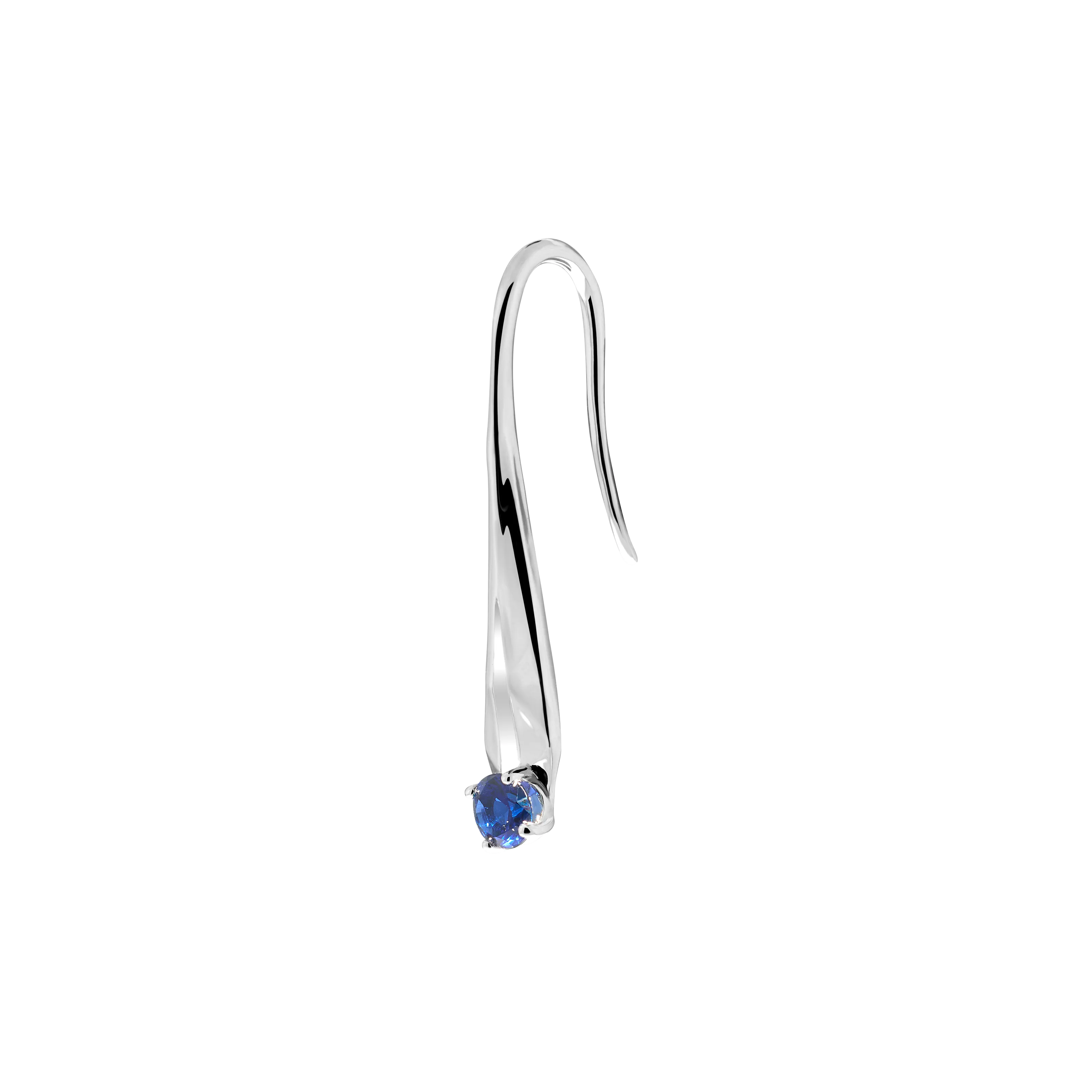 Meteor blue sapphire earrings