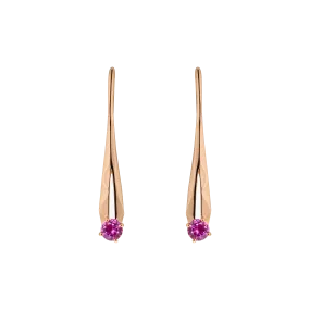 Meteor ruby earrings