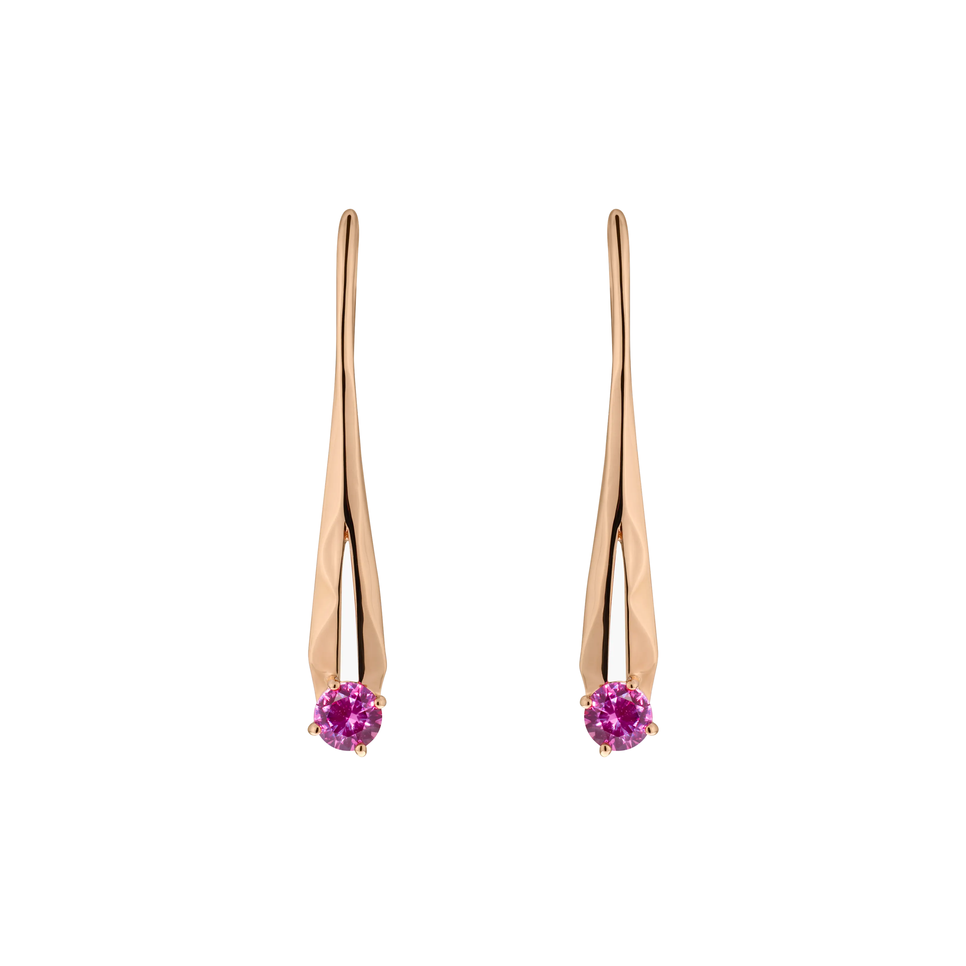 Meteor ruby earrings
