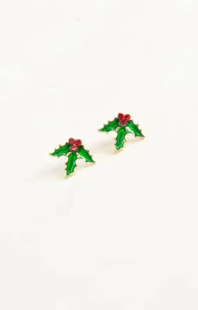 Mistletoe Stud Earrings