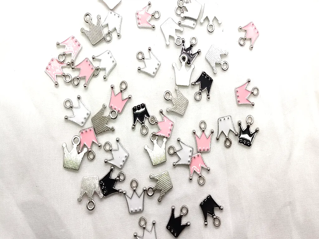 Multicolour Crown Designer Metal Charms