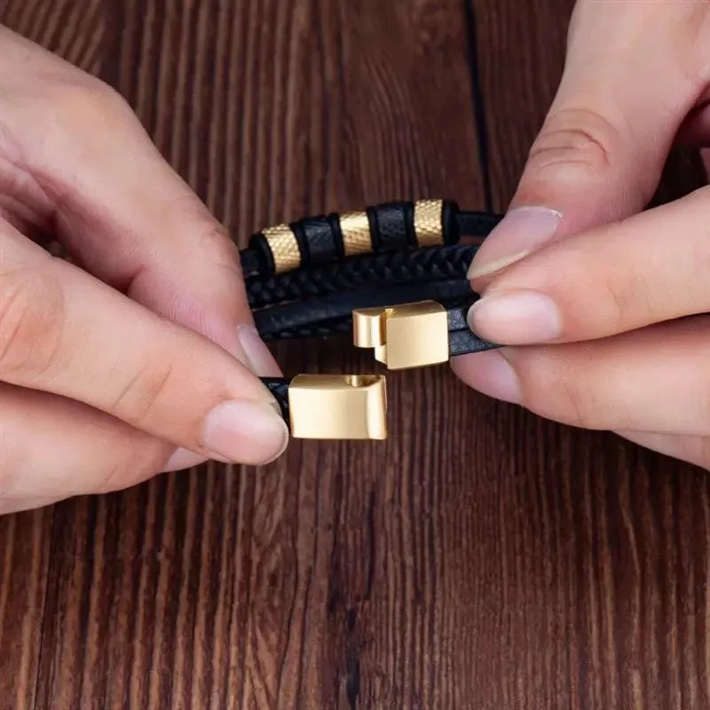 Multilayer Leather Bracelets for Men: Rugged and Refined