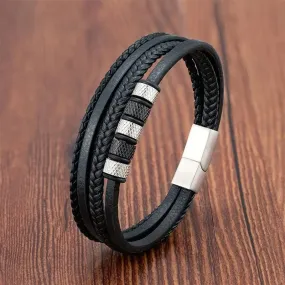 Multilayer Leather Bracelets for Men: Rugged and Refined