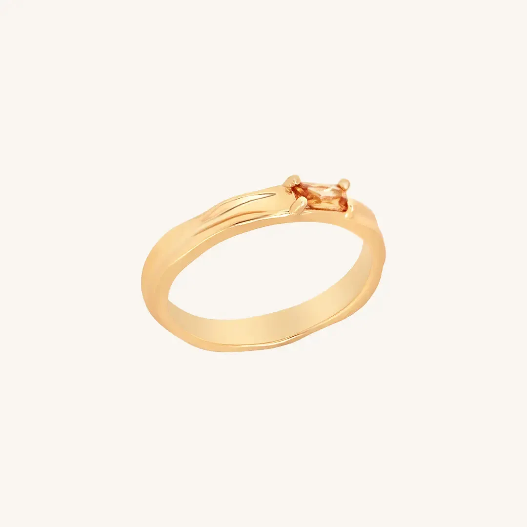 Myall Citrine Ring