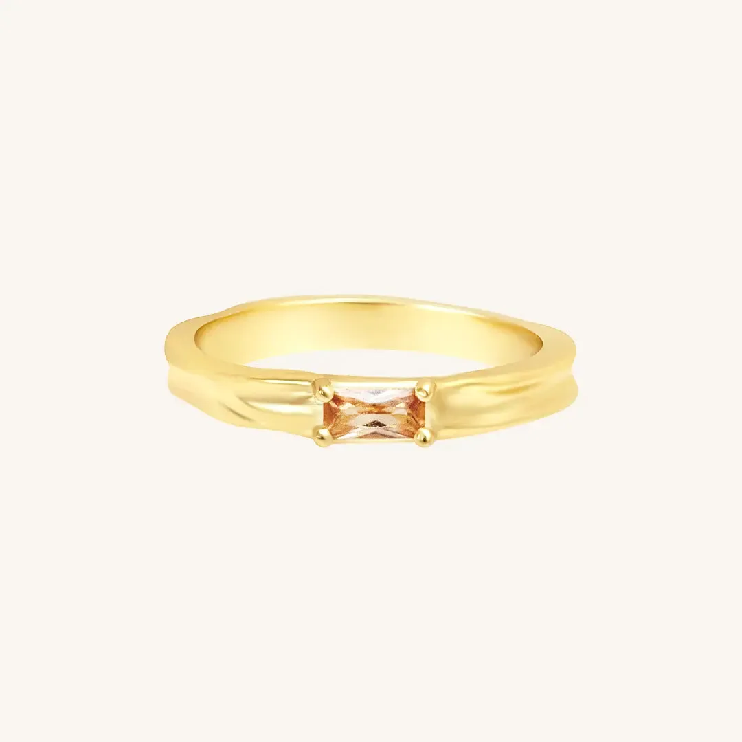 Myall Citrine Ring