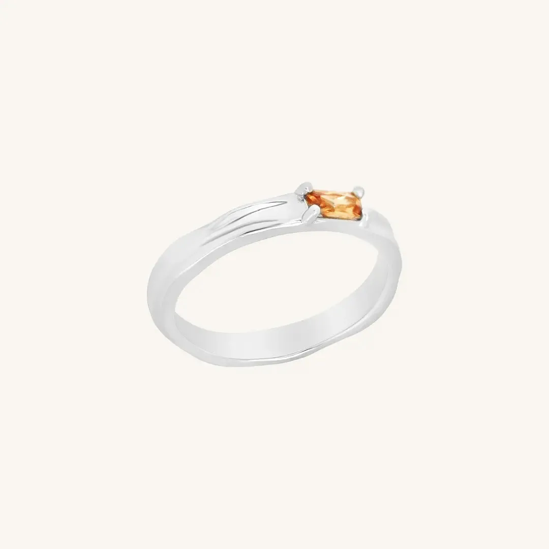 Myall Citrine Ring