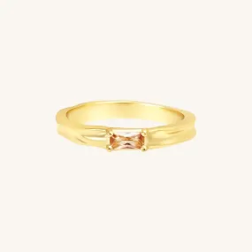 Myall Citrine Ring
