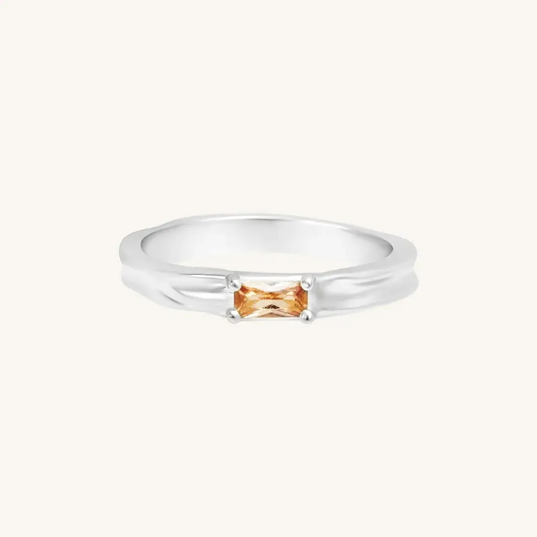 Myall Citrine Ring