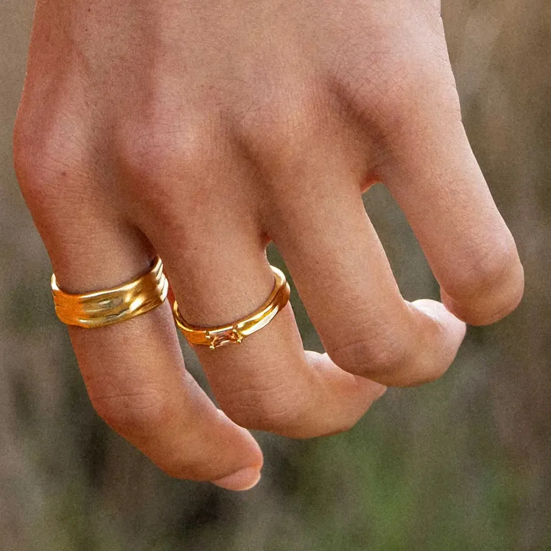 Myall Citrine Ring