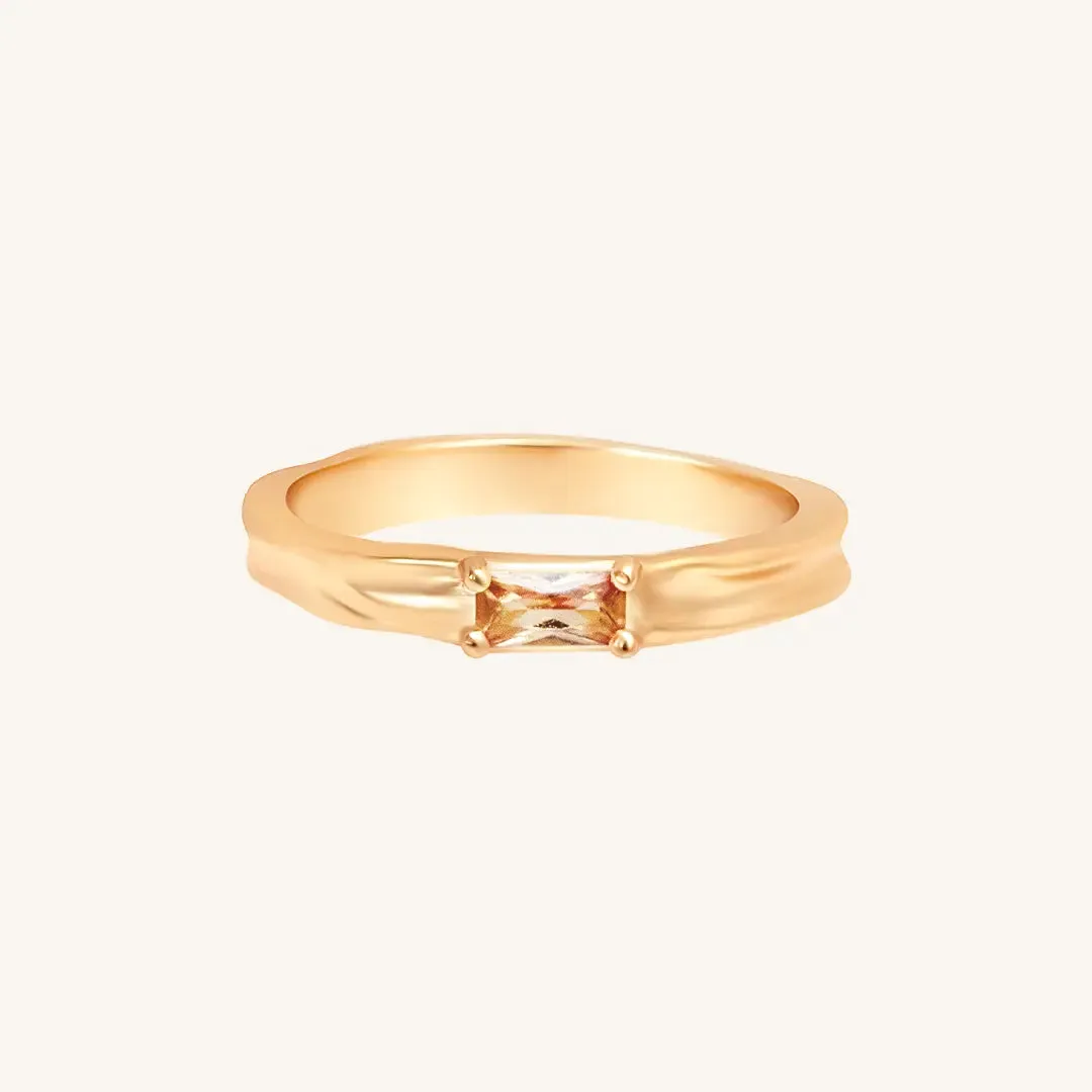 Myall Citrine Ring