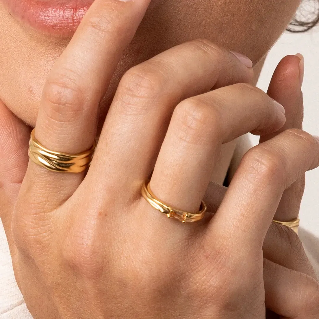Myall Citrine Ring