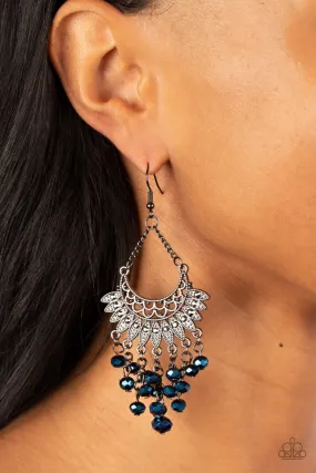Paparazzi Earring ~ Chromatic Cascade - Blue