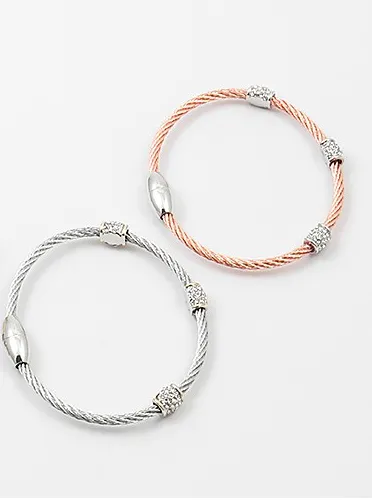 Pave Cable Bangles