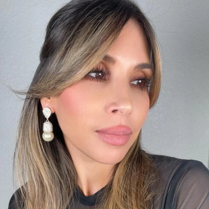 Pearl & Crystal Drop Earring