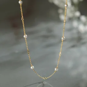 Pearl Station Necklace