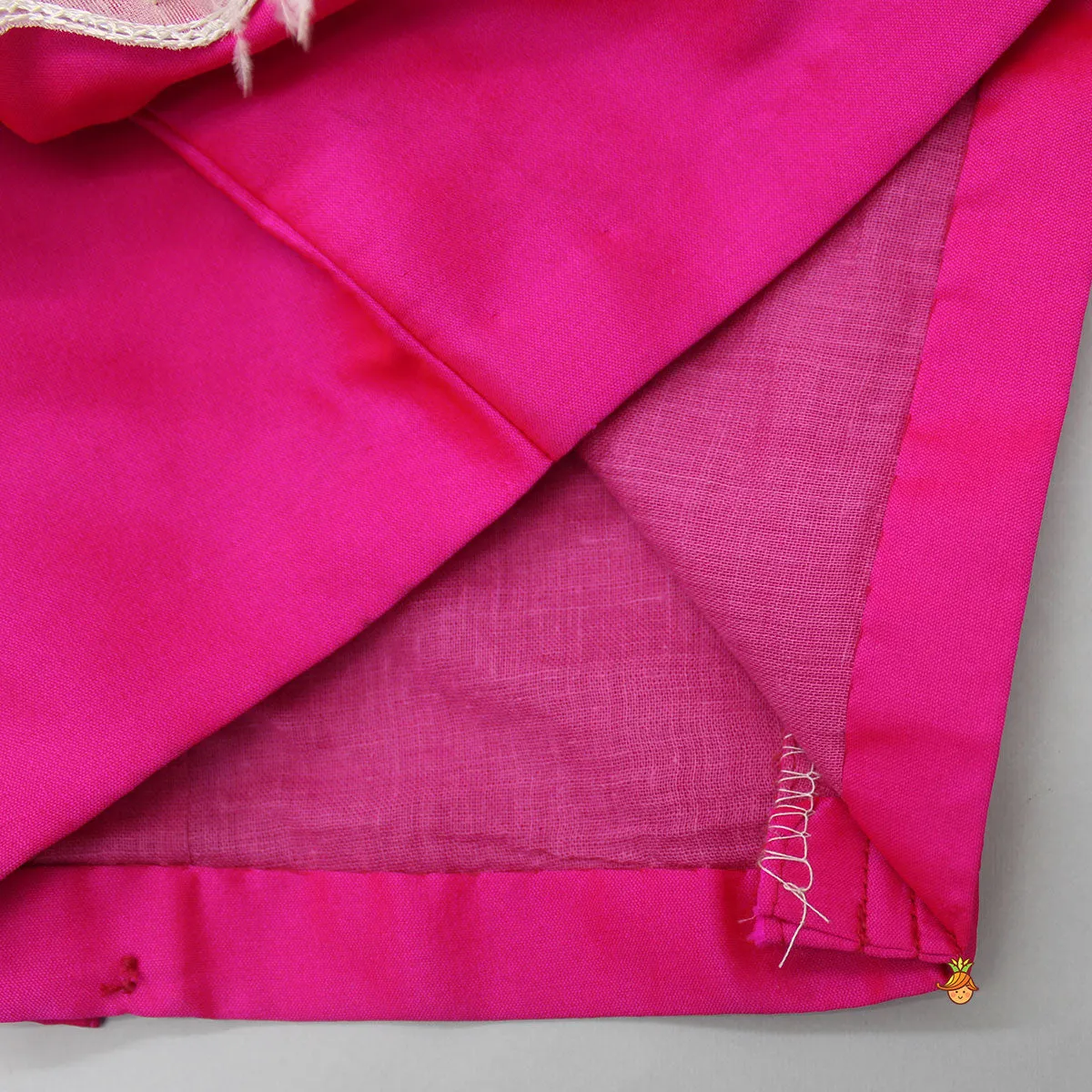 Pre Order: Stylish One-Shoulder Pink Top And Lehenga