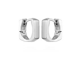 Rectangle Huggie Hoop Earrings