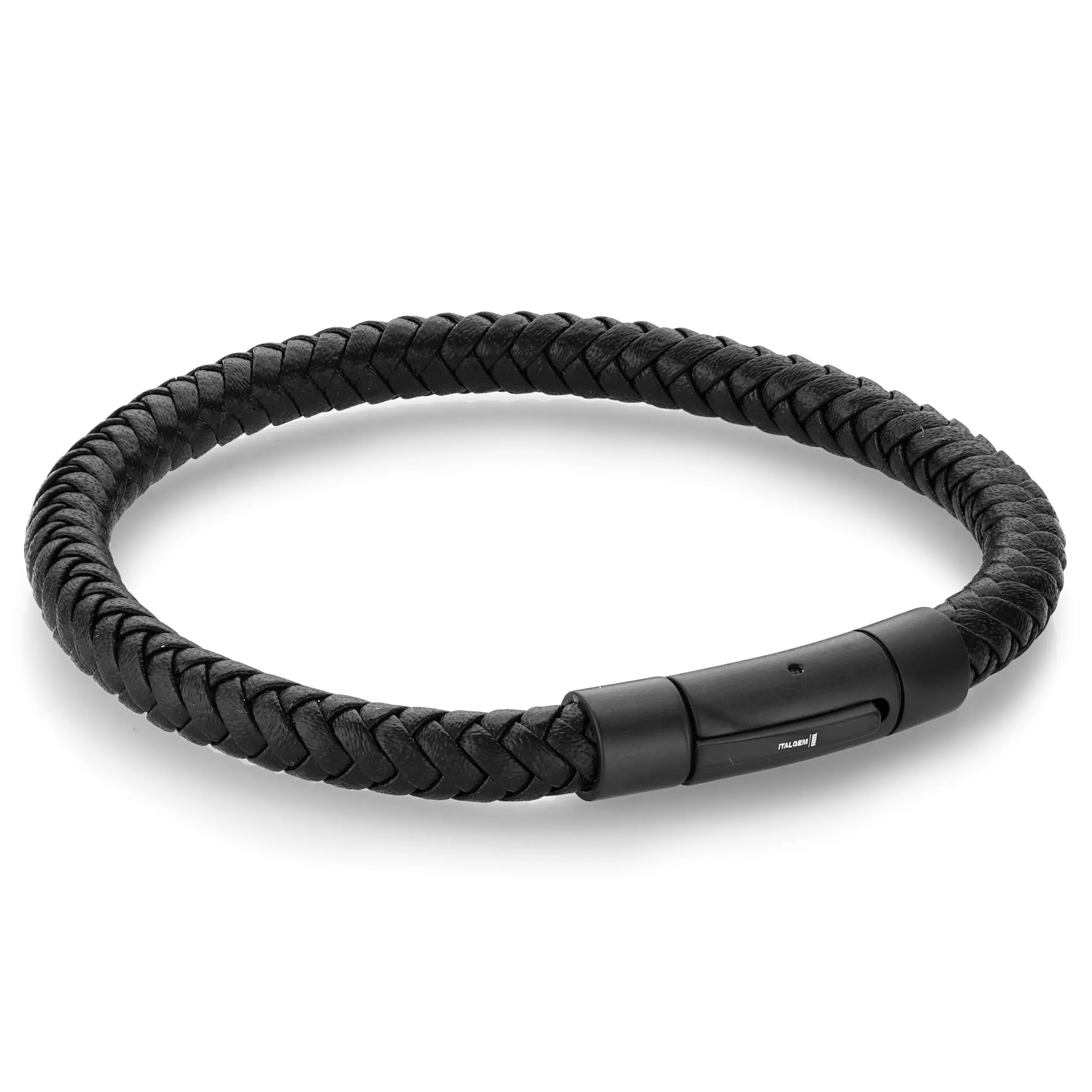 Round Leather Bracelet 6mm