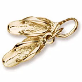 Sandals Charm In Yellow Gold