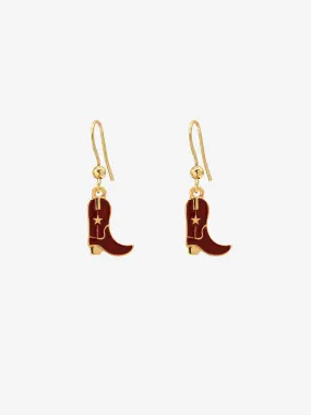Secret Box 14K Gold Cowboy Boot Earrings - Brands We Love