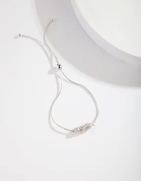 Silver Fireball Triple Bracelet