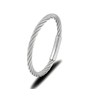 Simple Men Steel Wire Rope Bracelet