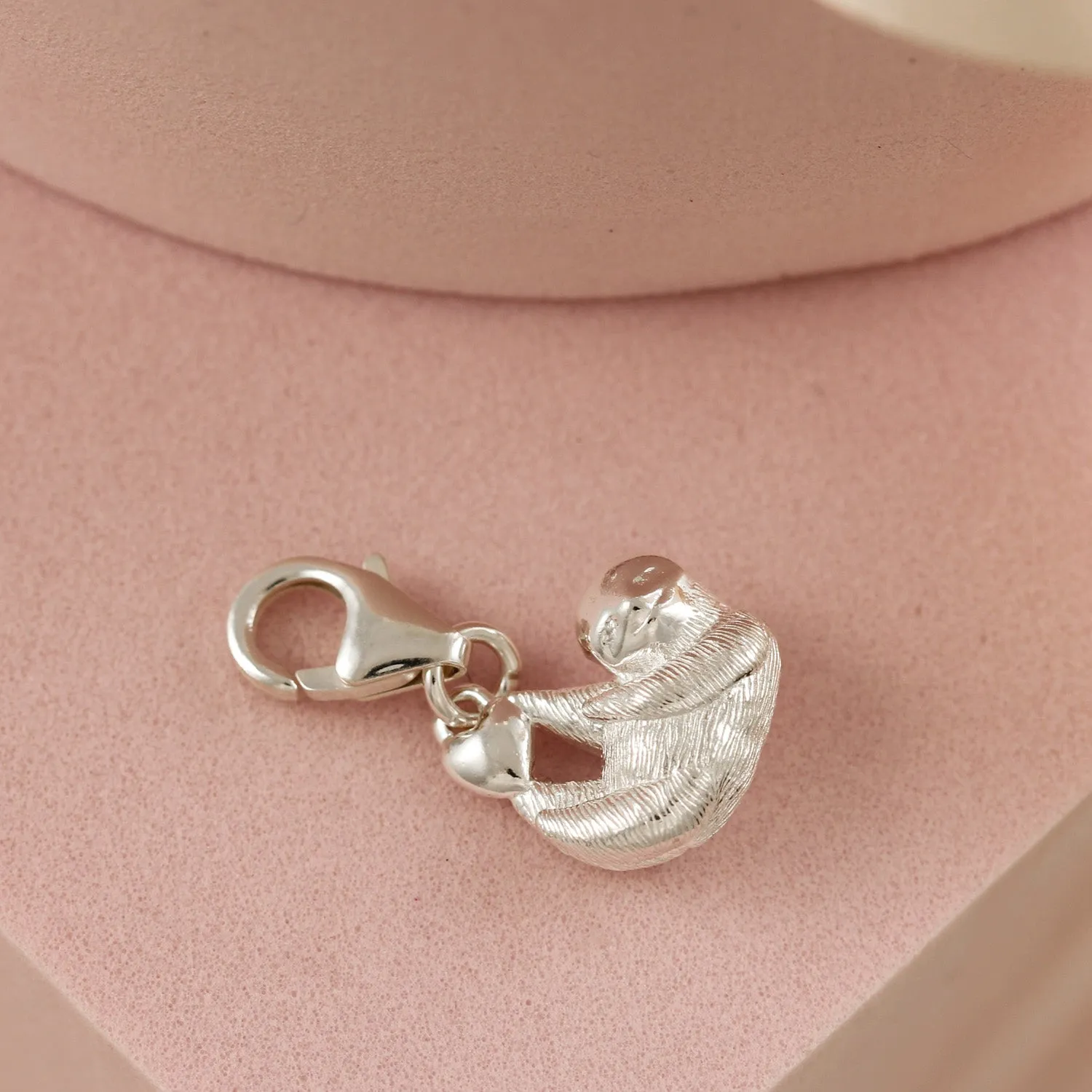 Sloth Silver Charm