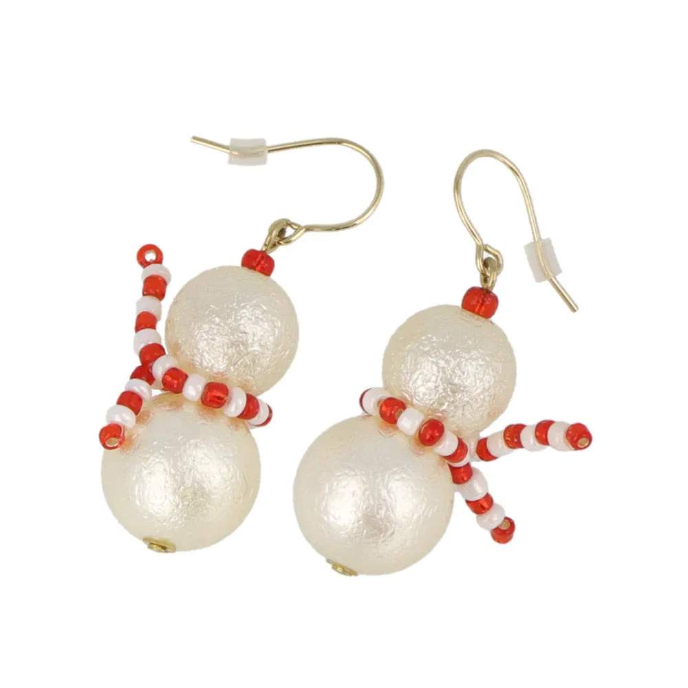 Snowman Festive Ornament Earrings