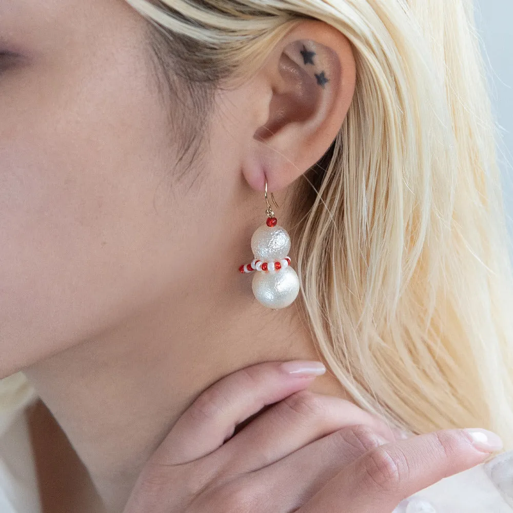 Snowman Festive Ornament Earrings