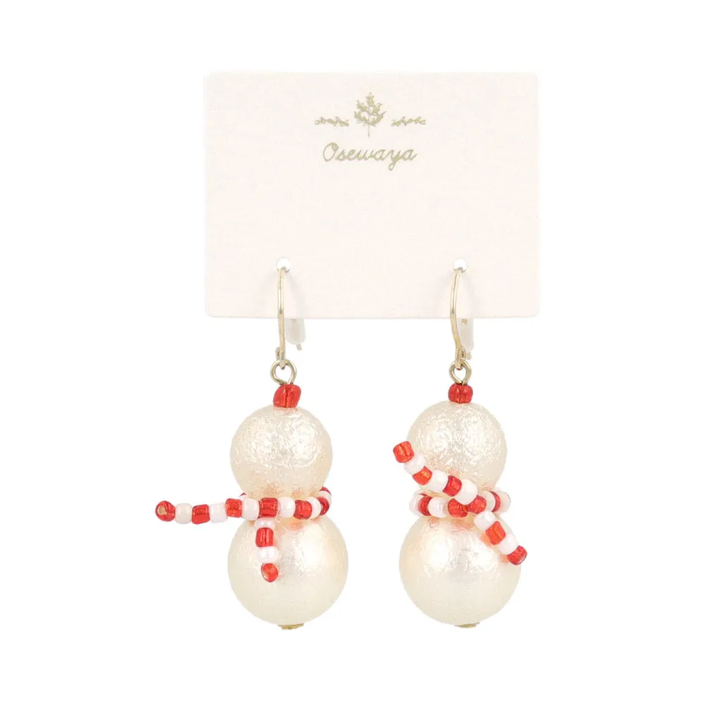 Snowman Festive Ornament Earrings