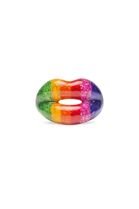 SOLANGE | RAINBOW GLITTER HOTLIPS RING