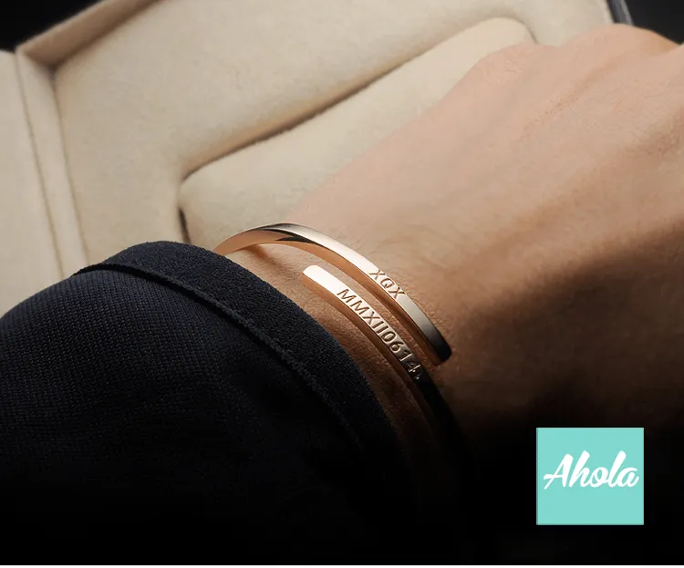 SP005 Platinum Plated 925 Sterling Silver Open Bangle