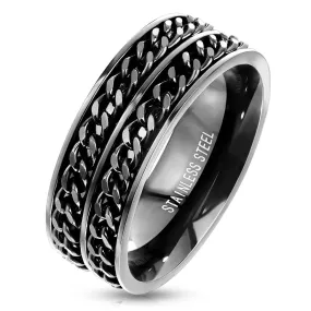 SPINNER 8MM MENS RINGS