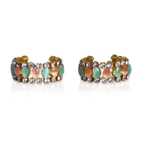 Stone Bangle - 1 Inches | Multicolour Stone Jewelry/ Jewellery for Deity
