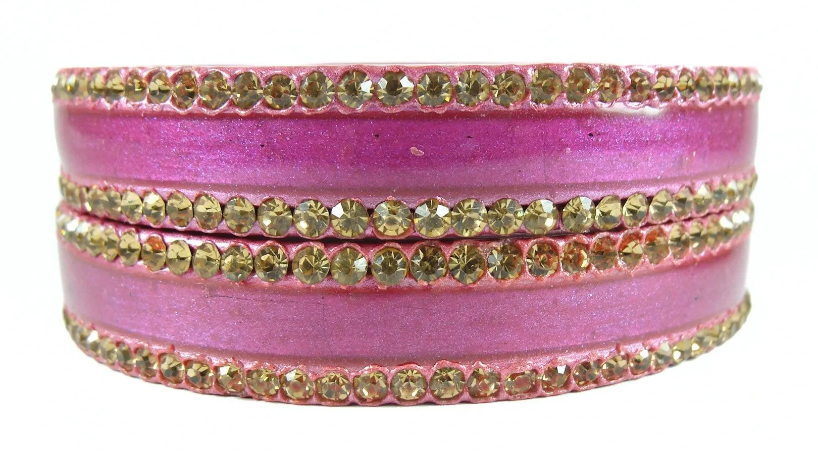 Sukriti Rajasthani Elegant Pink Lac Bangles for Women - Set of 2