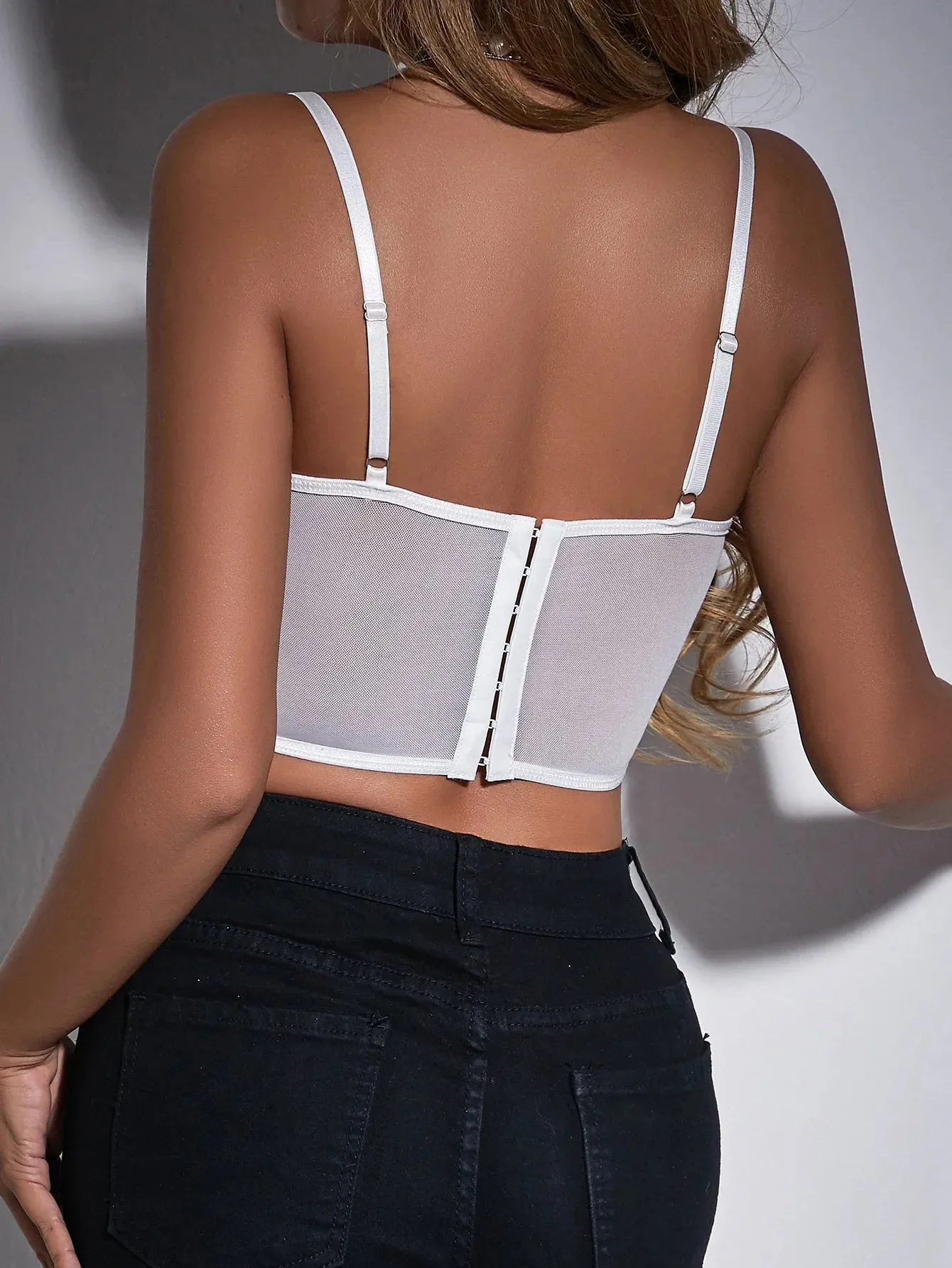 Summer Short Chain Corset Crop Top