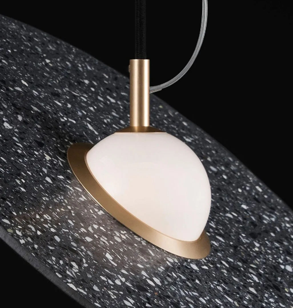 Terrazzo Saturn Disc Pendant | Bentu