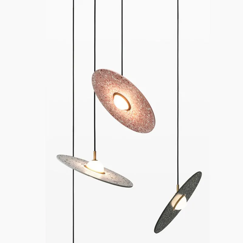 Terrazzo Saturn Disc Pendant | Bentu