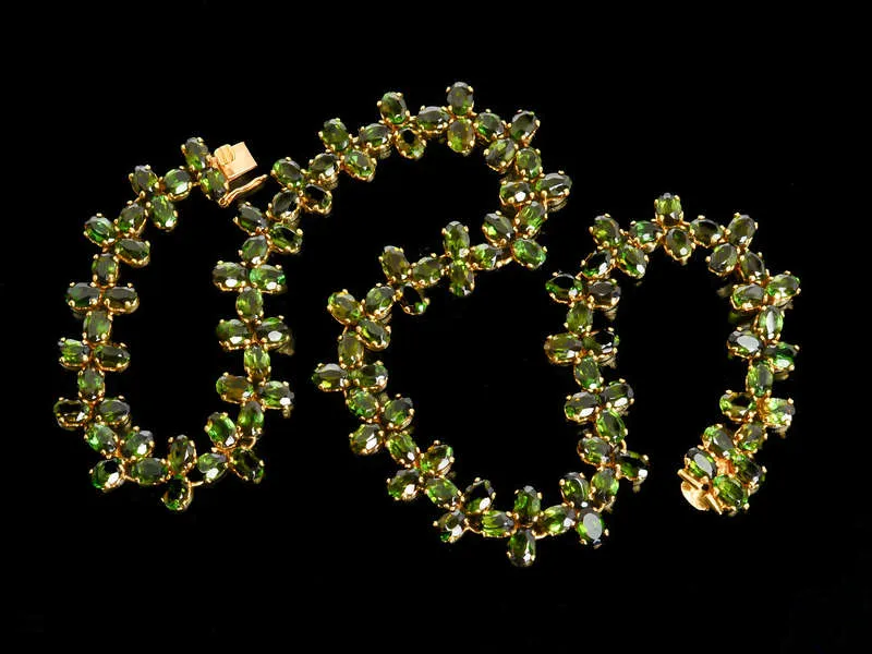 Wreath of Gems - Tourmaline 18k Gold Necklace